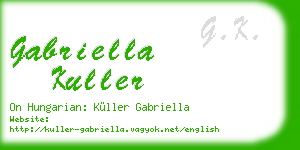 gabriella kuller business card